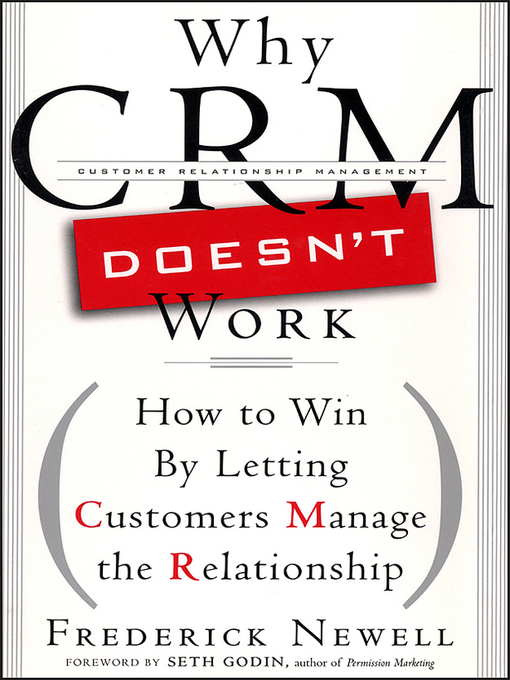 Title details for Why CRM Doesn't Work by Frederick Newell - Available
